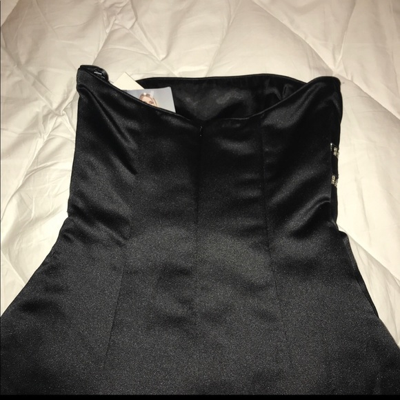 NWT Jessica McClintock Strapless Black Dress size 2 - Picture 4 of 5